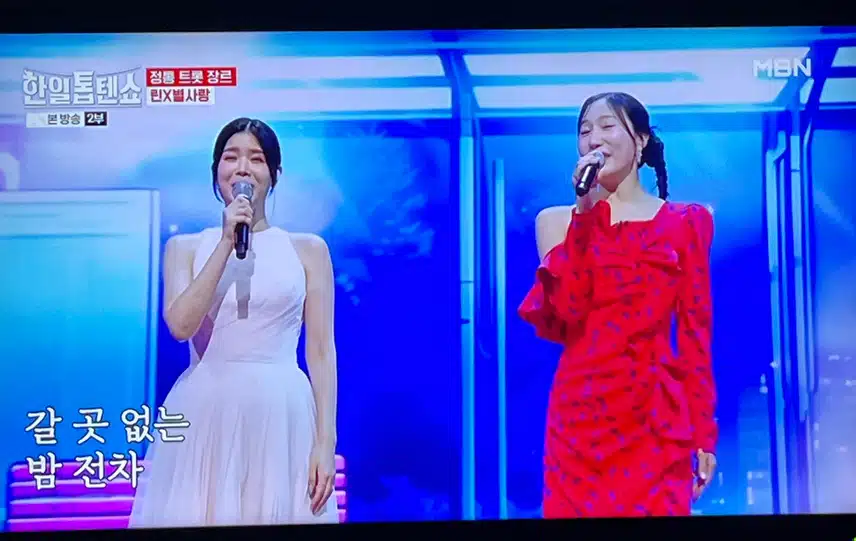 린,별 자매의 찰떡같은 선곡 마포종점이네요