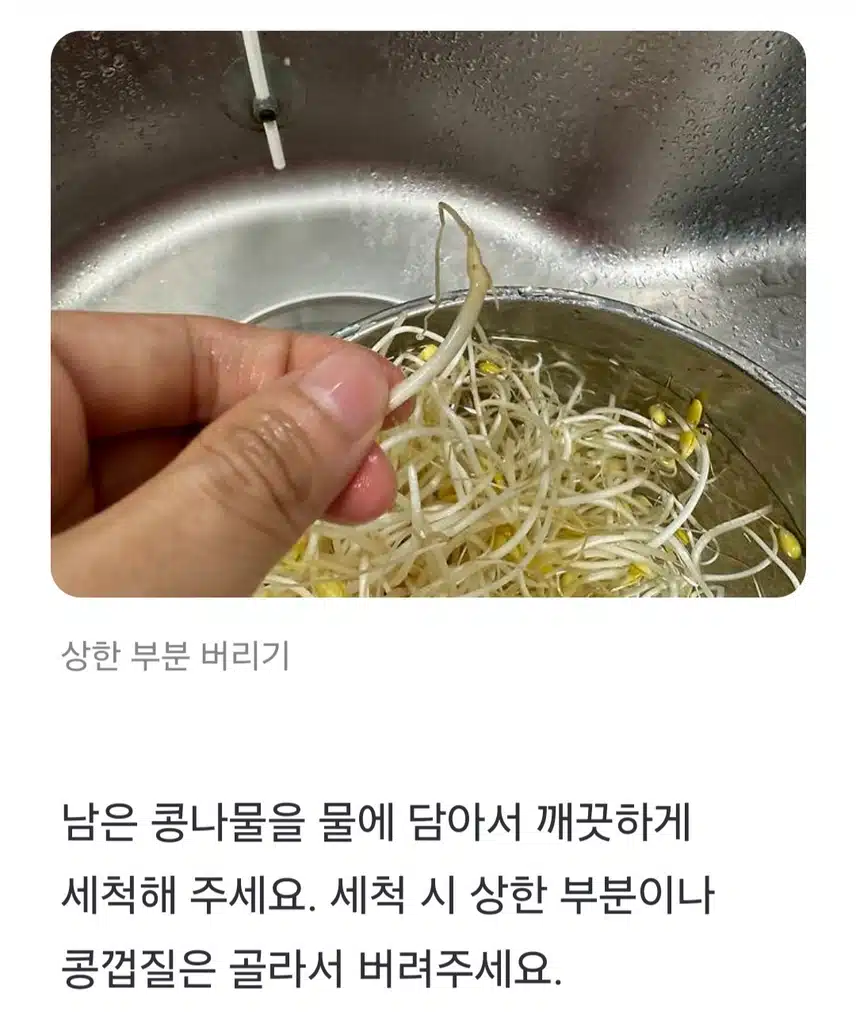 (생활의 지혜) 콩나물 아직도 그냥 냉장고에 보관하세요❓️
