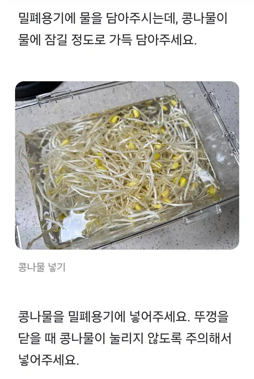 (생활의 지혜) 콩나물 아직도 그냥 냉장고에 보관하세요❓️