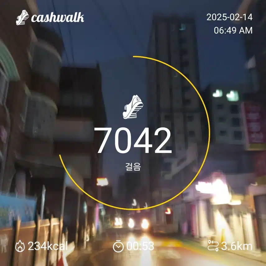 7000보 걷기