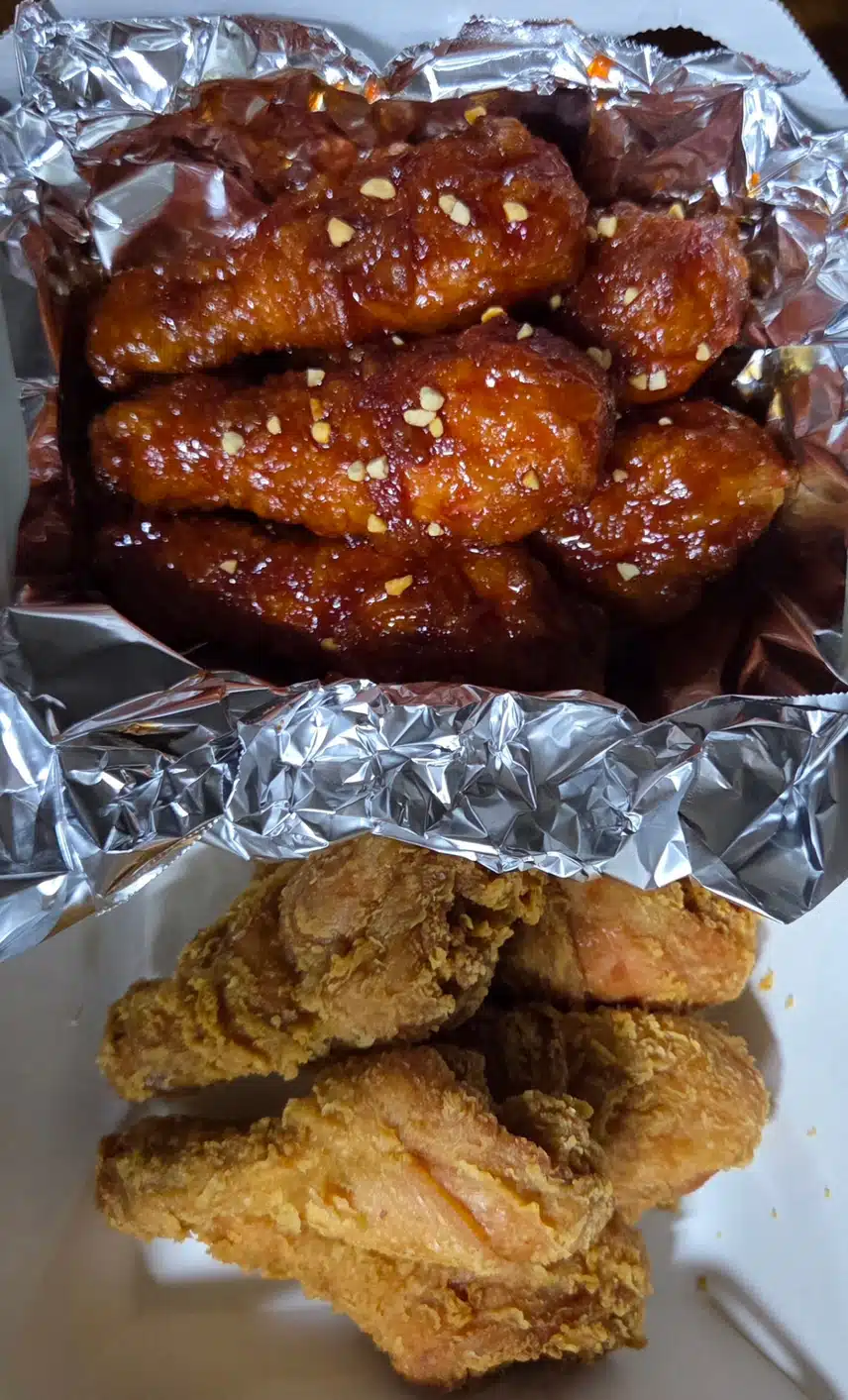 BBQ 황금올리뷰 치킨 닭다리 반반
