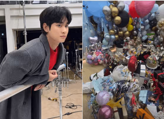 수현님 생일날 선물이 가득왔네요 ㅎㅎ