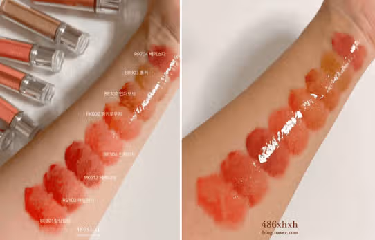 에스쁘아 꾸뛰르 립틴트 글레이즈 리뉴얼! 전색상 발색 & 메이크업 활용법💄