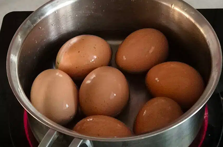 계란 삶았어요