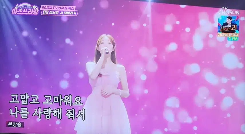 미스쓰리랑 정서주님 해바라기 노래 좋네요