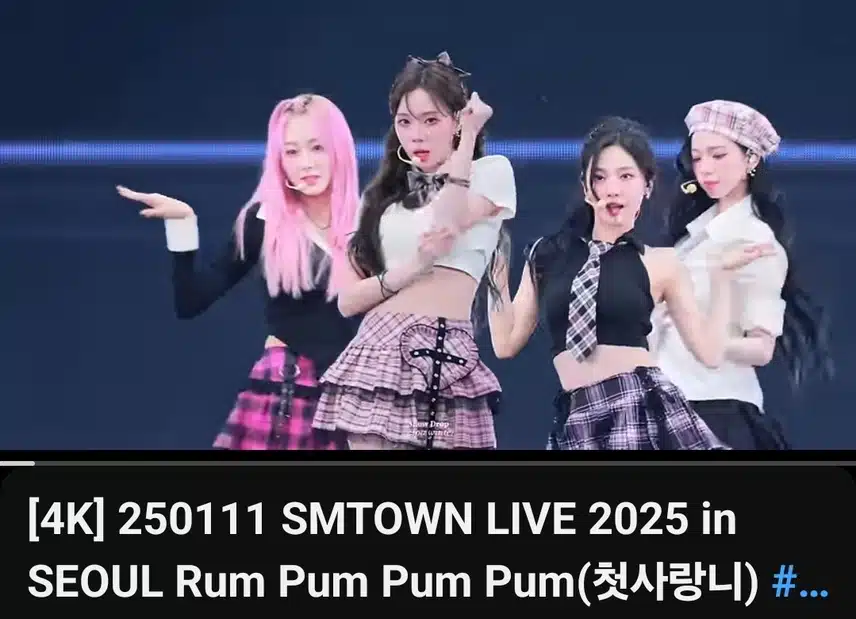 윈터 SM 콘서트 첫사랑니 영상 대박이에요
