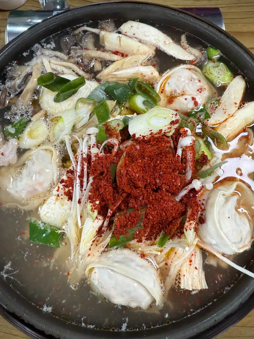 단백질가득. 손두부전골