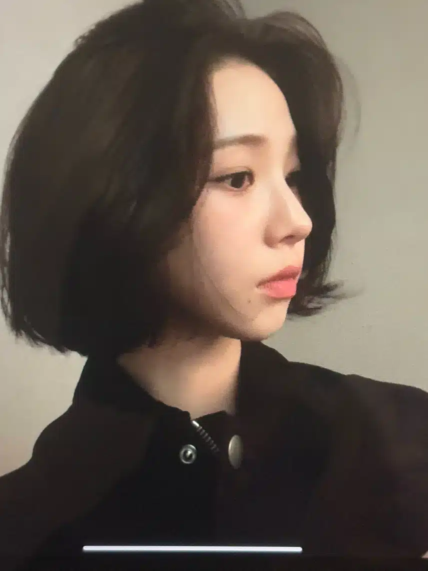 단발 셀카 보내주는 카리나jpg