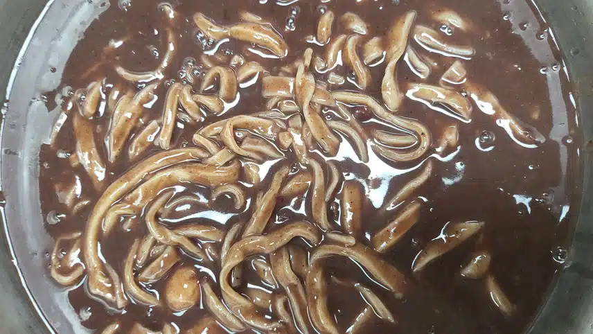 🫘뜨끈한 팥칼국수 꿇여  주시네요.