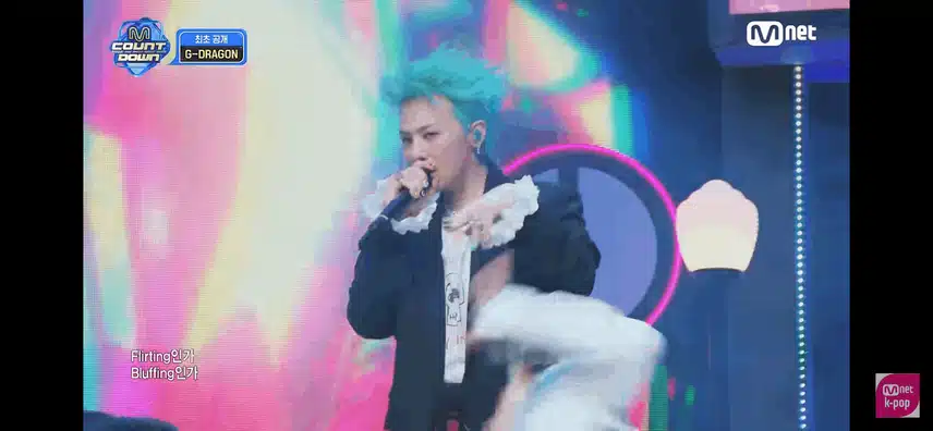 지드래곤님의 toobad 엠카운트다운 무대 멋지네요