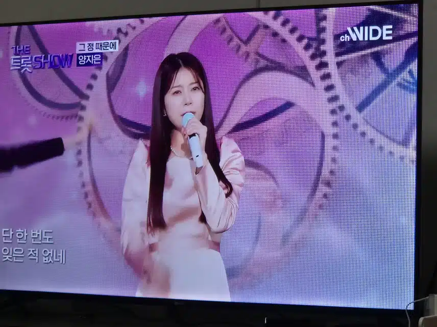 양지은님 트롯쇼의 그정때문에 무대 너무 좋았어요