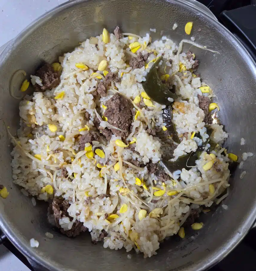 소고기 콩나물 밥