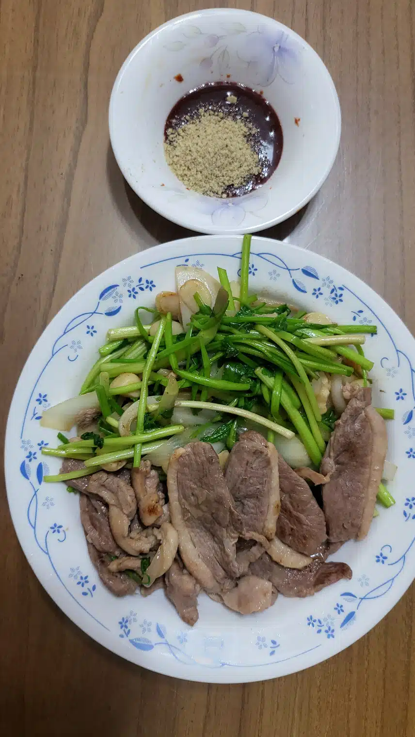 🪿오리고기에 미나리 보쌈 🌿