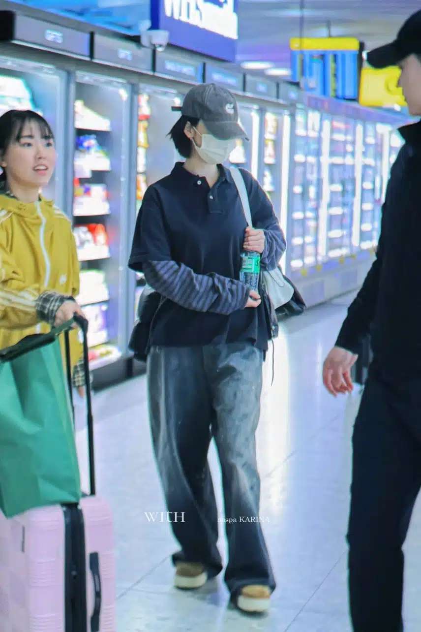 오늘 런던 콘서트 일정 마치고 파리로 떠난 에스파들jpg
