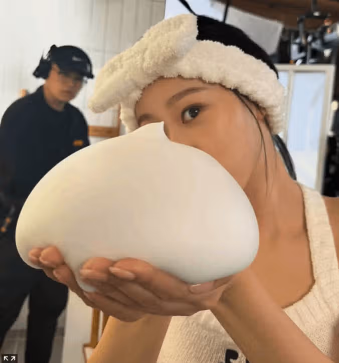 지젤,촬영장 공개 ~너무귀엽네요~