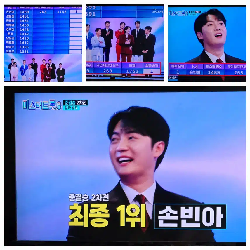 결승진출 7인 발표
