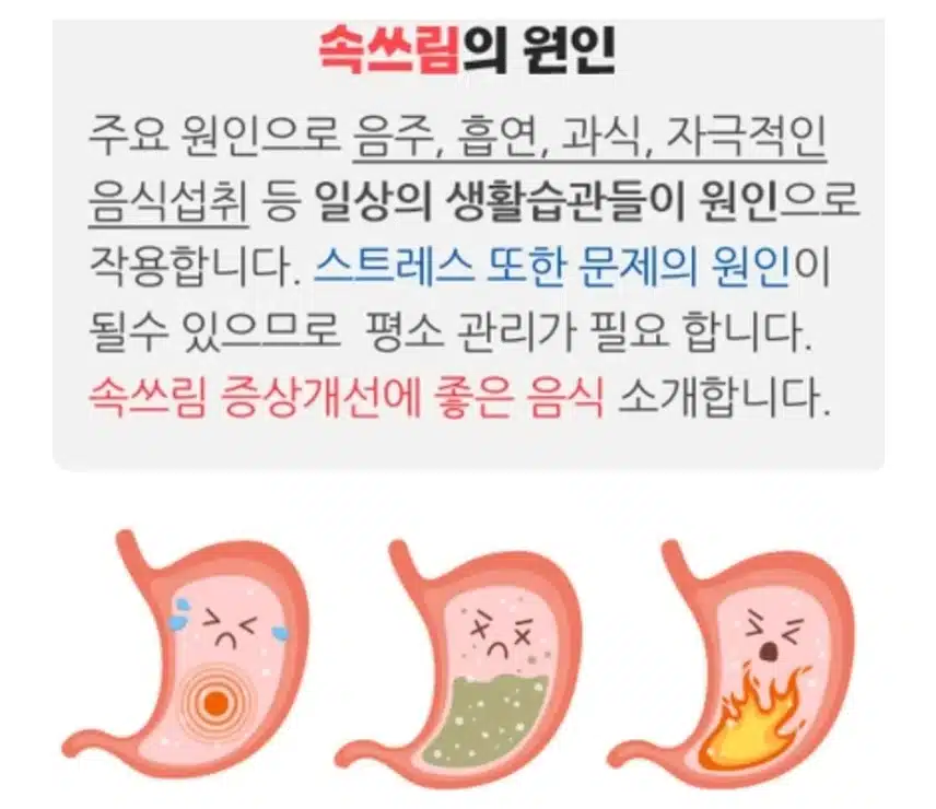 *“속쓰릴 때 뭐 먹지?”…좋은 음식 VS 피해야 하는 음식은?