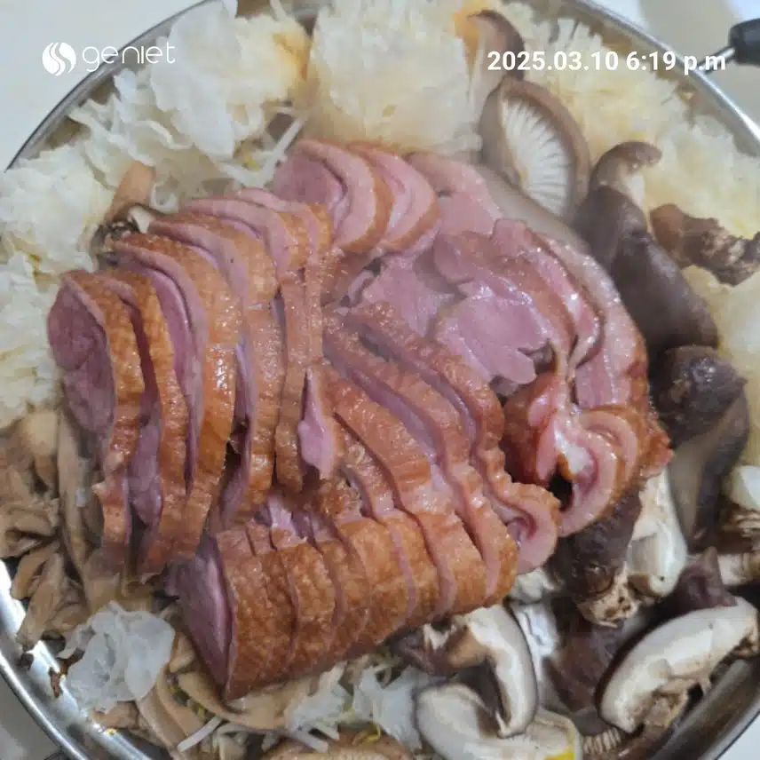 오늘저녁은. 오리고기