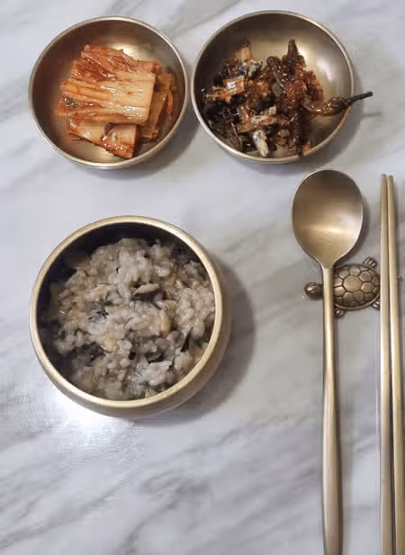 참송이 버섯죽