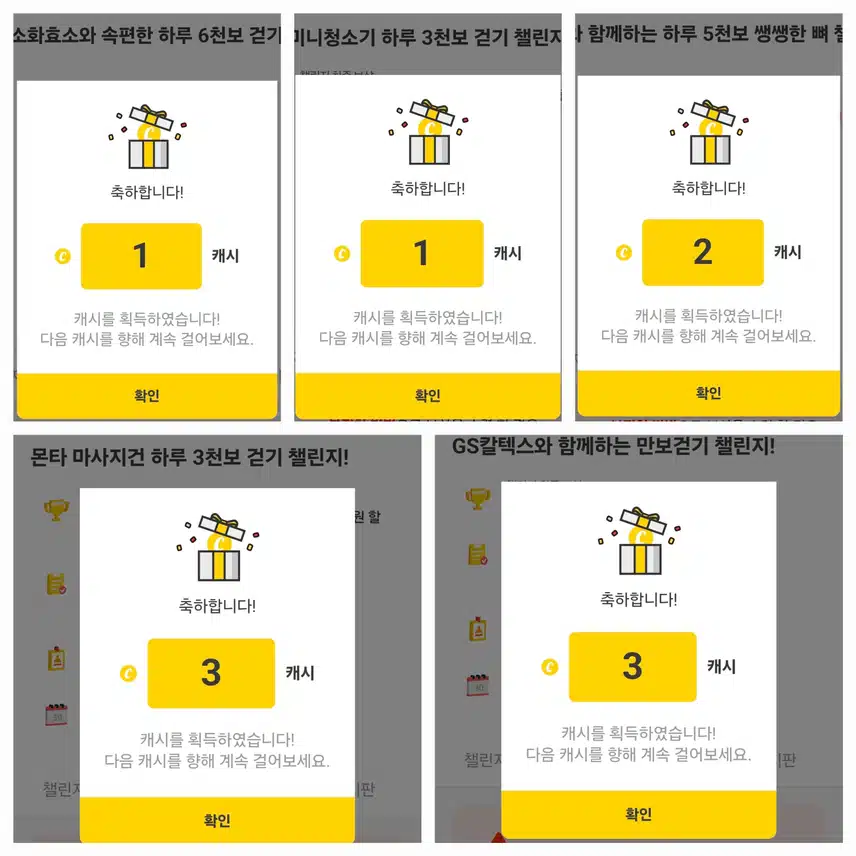 하루 걷기 챌린지 인증