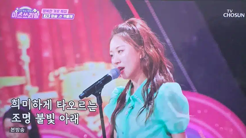 정슬님 카발레 무대 멋져요