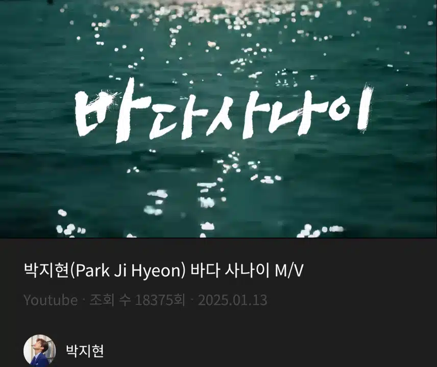 박지현 바다 사나이 듣고 있어요
