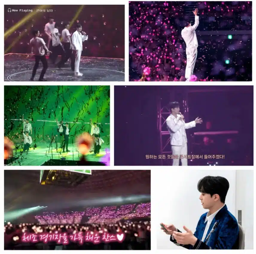 찬가콘서트의 순간들을 담은 콘서트 비하인드영상