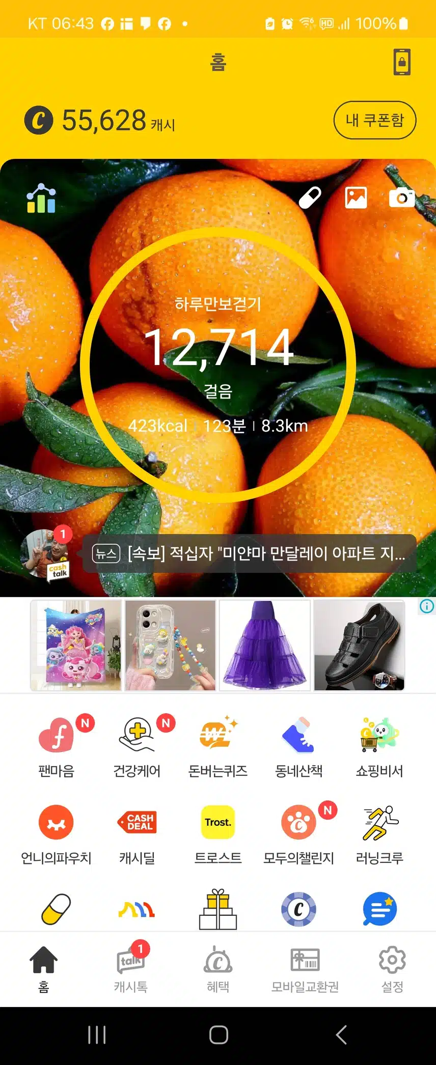 걸음수 인증