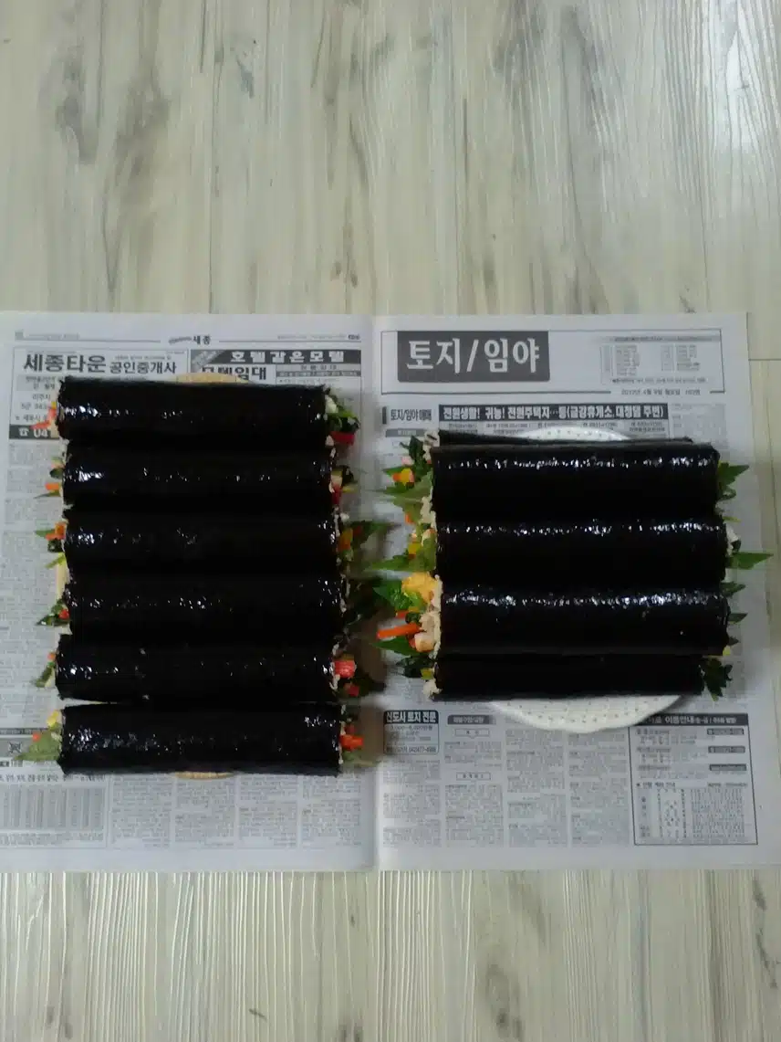 김밥 싸니까 소풍가고 싶네요^_^