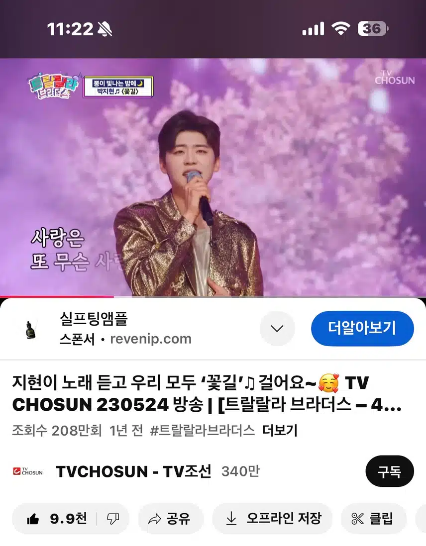 언제 들어도 너무 좋은 꽃길~ 
