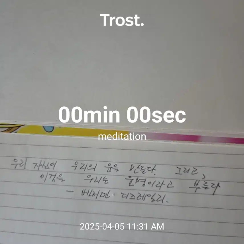 명언  필사 