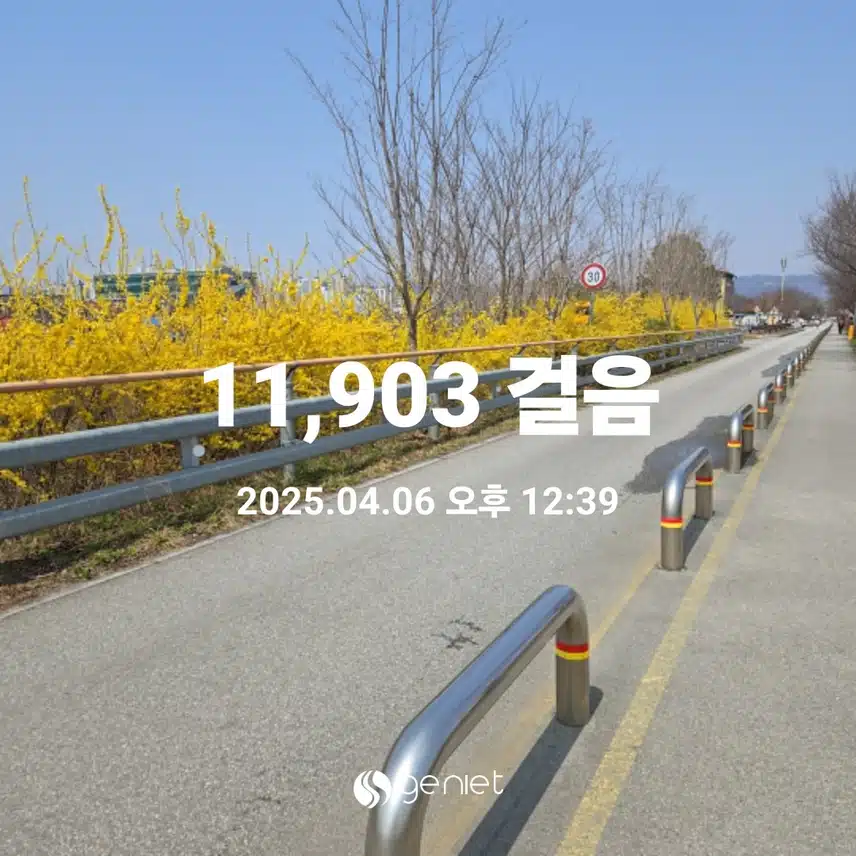 날씨좋은 휴일 걷기운동