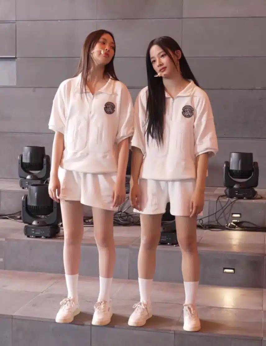 Minji and Hyein, the tall and slender women of New Jeans