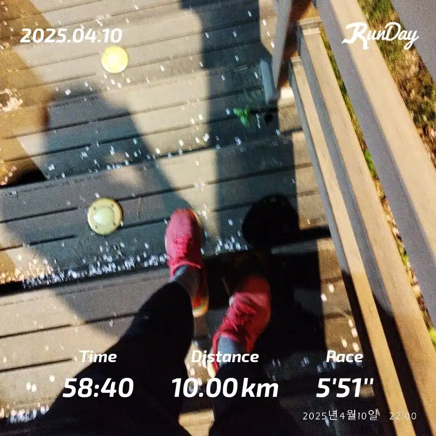10km 즐겁게 달렸습니다🤘🏻