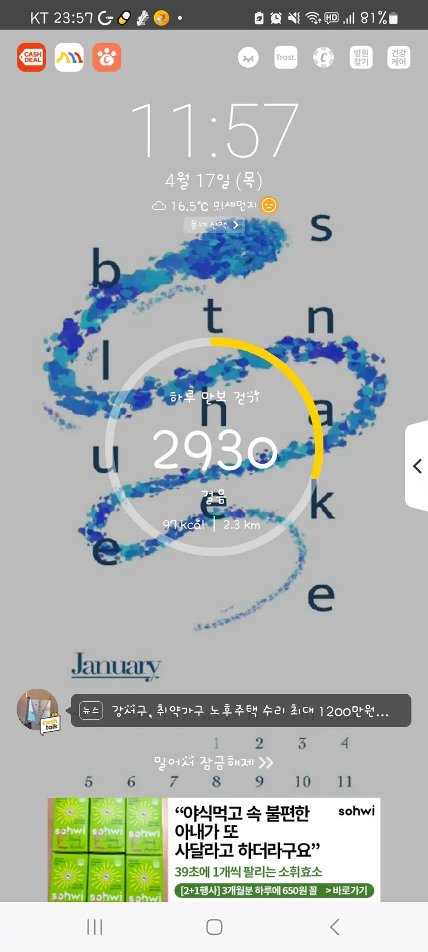 2025년 4월 17일 목요일 걷기 인증