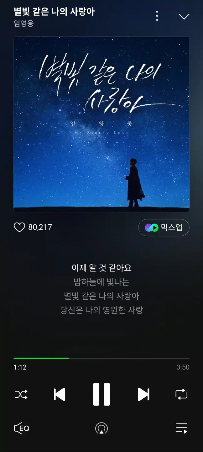 별빛같은 나의 사랑아 들으며 퇴근준비해요