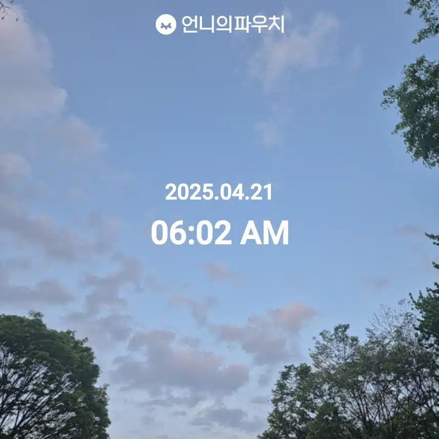 2025년 4월 21일 월요일 걷기 
