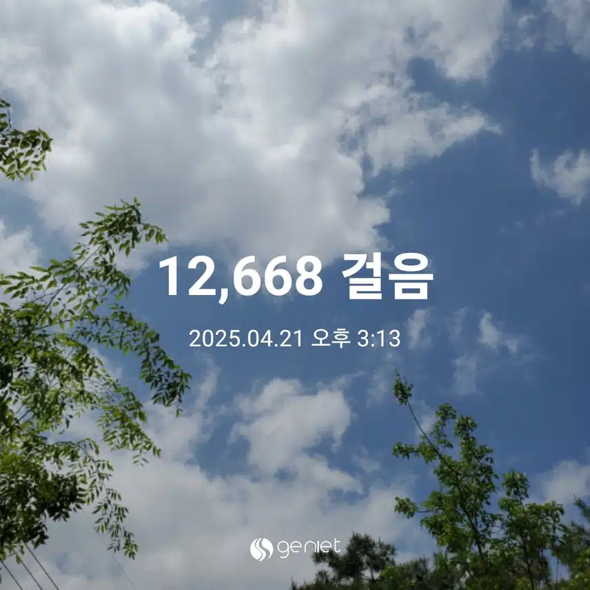 꽃구경하며 운동