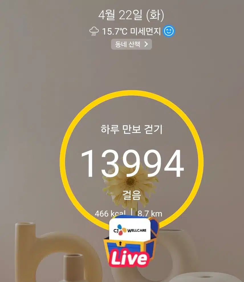 1만보 걷기.완료