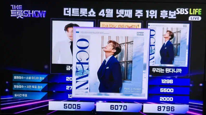 더트롯쇼 박지현 우리는 된다니까 1위 축하드려요