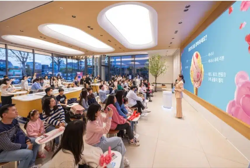 🌺변우석,실물등신대등장 배라5월 이달의 맛'봄날의 곰을 좋아 하세요?