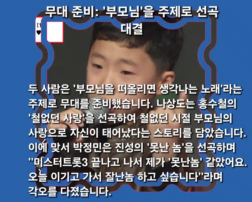  [ 신동 특집 ] 1.라운드 ( 박정민 vs  나상도 )