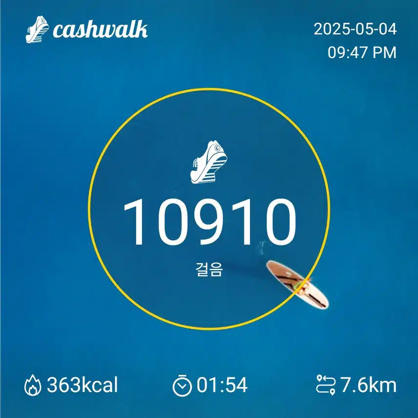 일요일 만보완료 