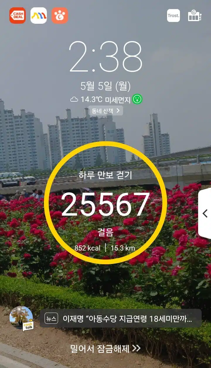 오후 운동 