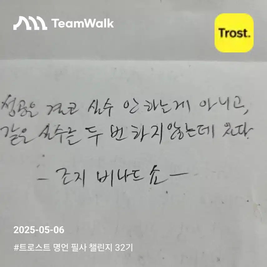 조지비나드쇼 (자기계발 명언)
