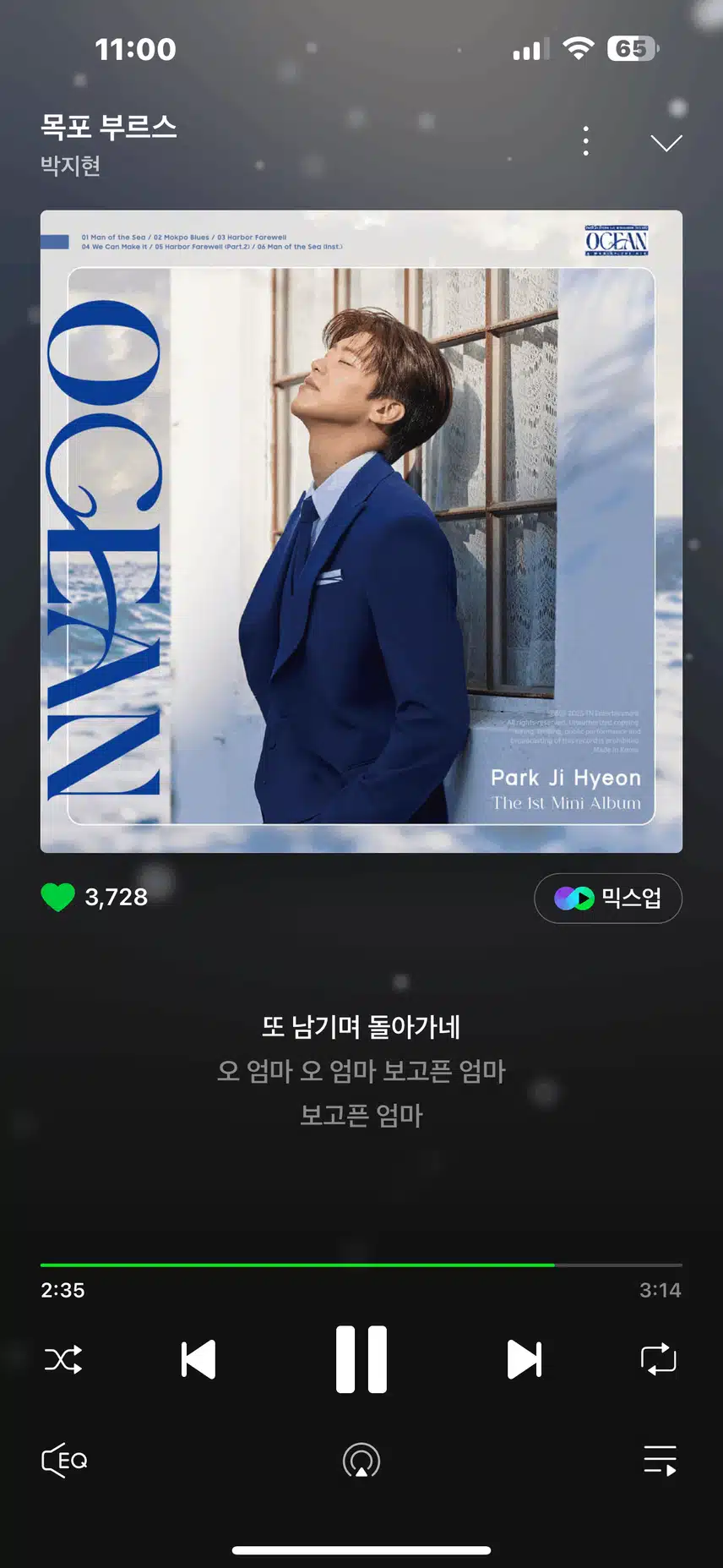 애절한 사모곡 목포부르스