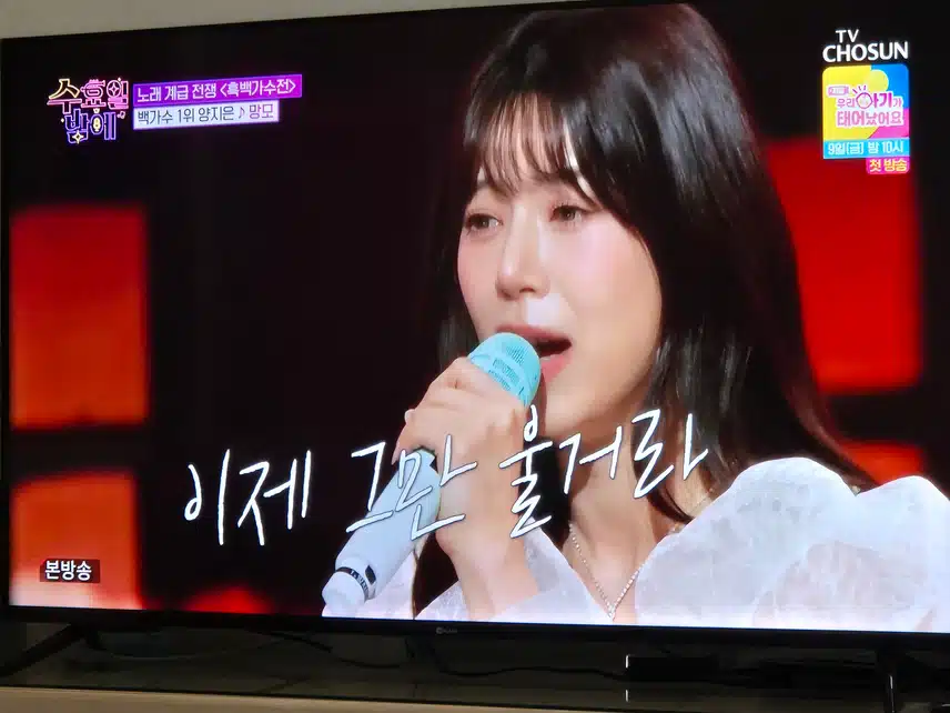 양지은님의 눈물바다를 만든 망모 무대였네요