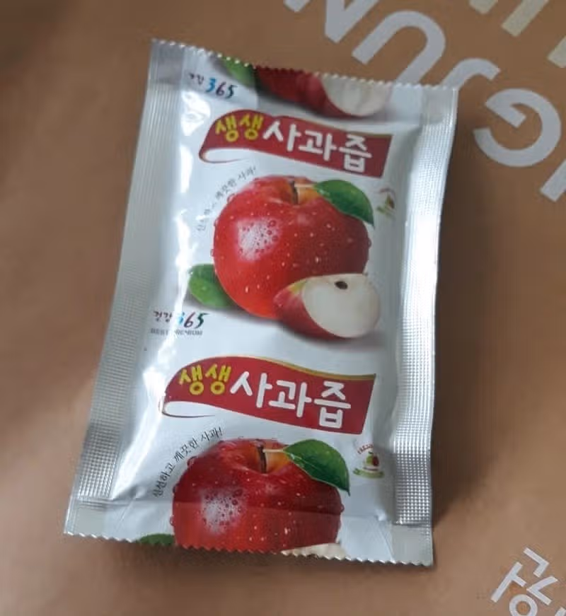 시원한 사과즙