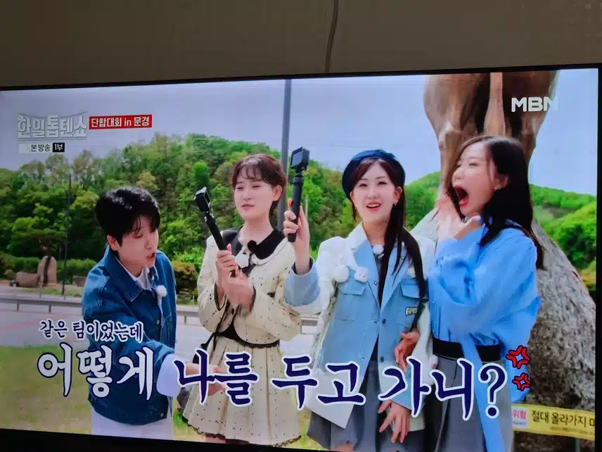 한일톱텐쇼 단합대회하러 문경에 방문했네요..