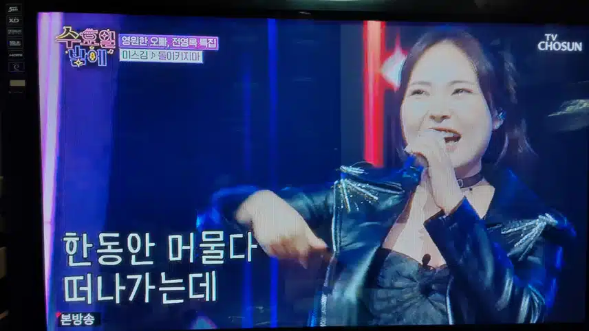 미스김님이 부르는 돌이키지마 신나네요